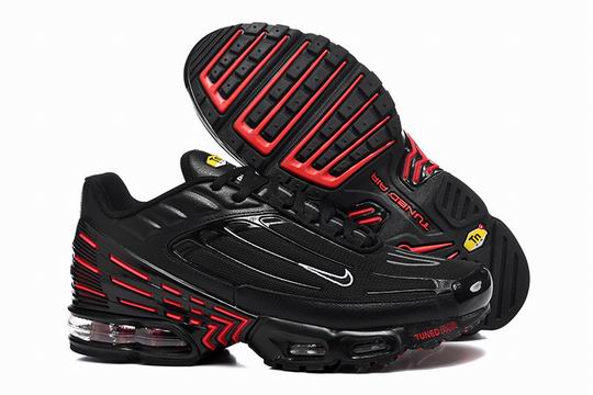 Cheap Nike Air Max Plus 3 Men's Shoes Black Red-83